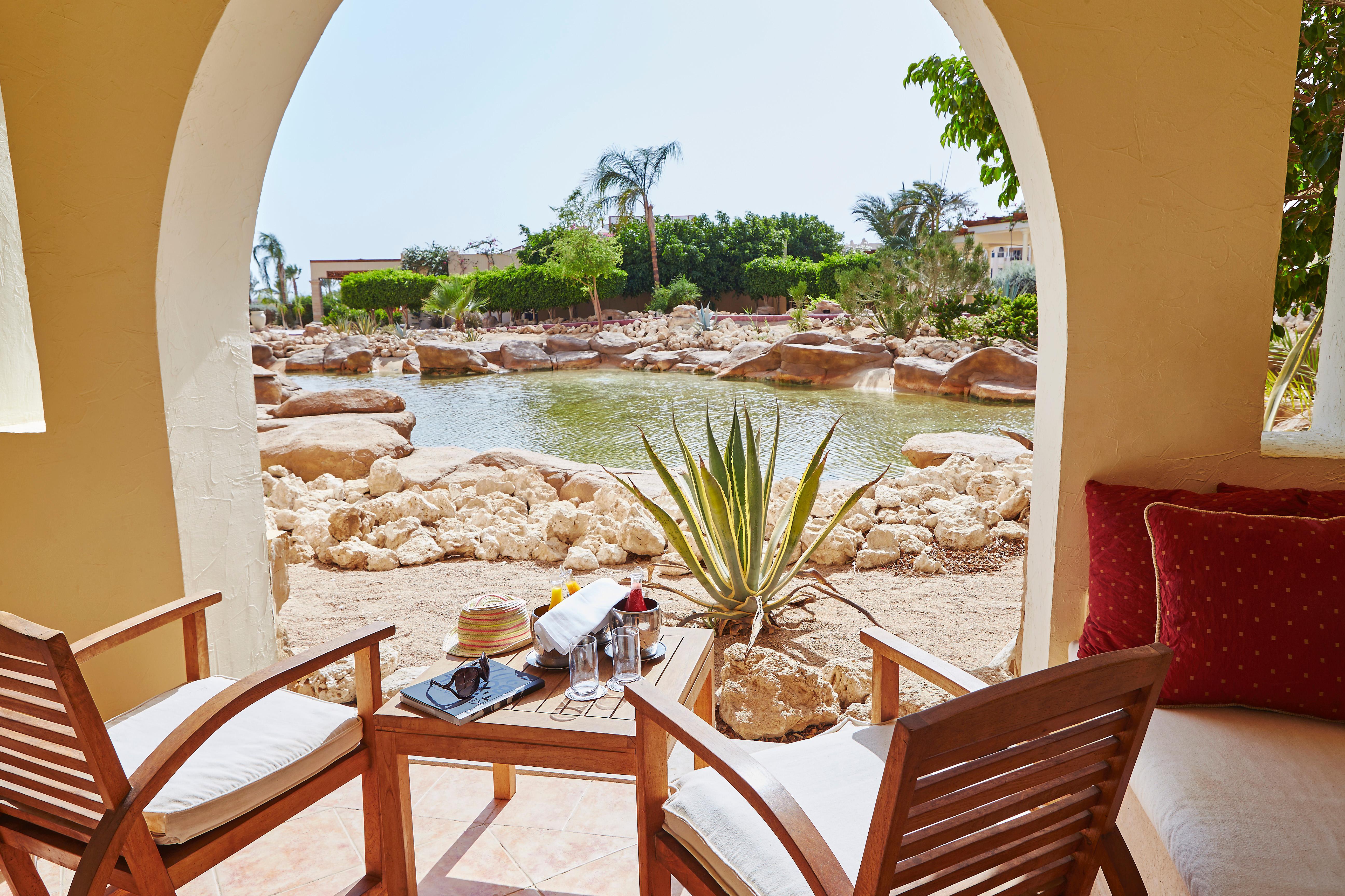 Kempinski Hotel Soma Bay Esterno foto View from a room at the resort